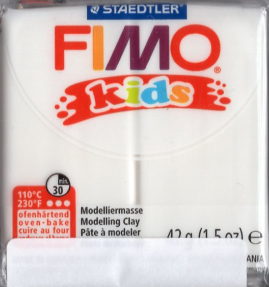 FIMO KIDS - 42 g - barva bílá