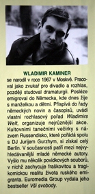 VLADIMÍR KAMINER - Cesta do Trulaly aneb Toulky vlastní hlavou