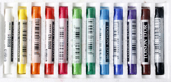 SOUPRAVA PRAŠNÝCH PASTELŮ - 12 ks