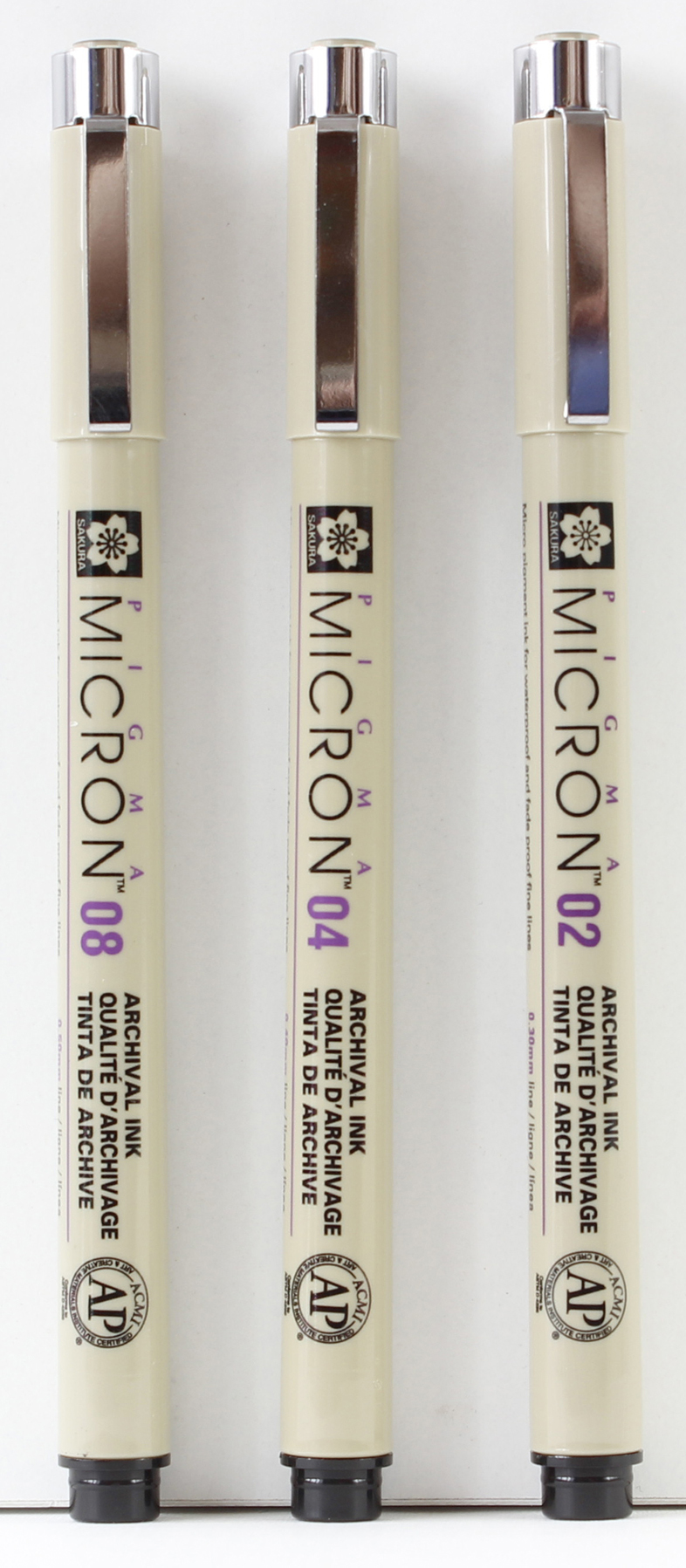 SADA PIGMA MICRON fixů - 3 ks