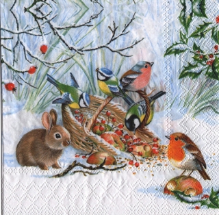 UBROUSEK 33 x 33 cm - PTÁČCI