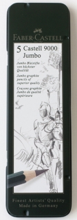 SADA GRAFITOVÝCH TUŽEK CASTELL 9000 JUMBO - 5 ks