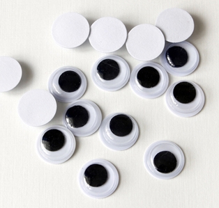 SAMOLEPÍCÍ OČI POHYBLIVÉ 12 mm - 10 ks