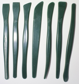 SADA PLASTOVÝCH ŠPACHTLÍ PRO MODELOVÁNÍ - 7 ks