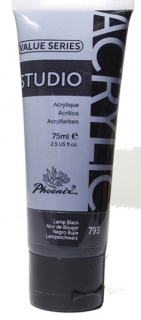 AKRYLOVÁ BARVA PHOENIX - černá (793) - 75 ml